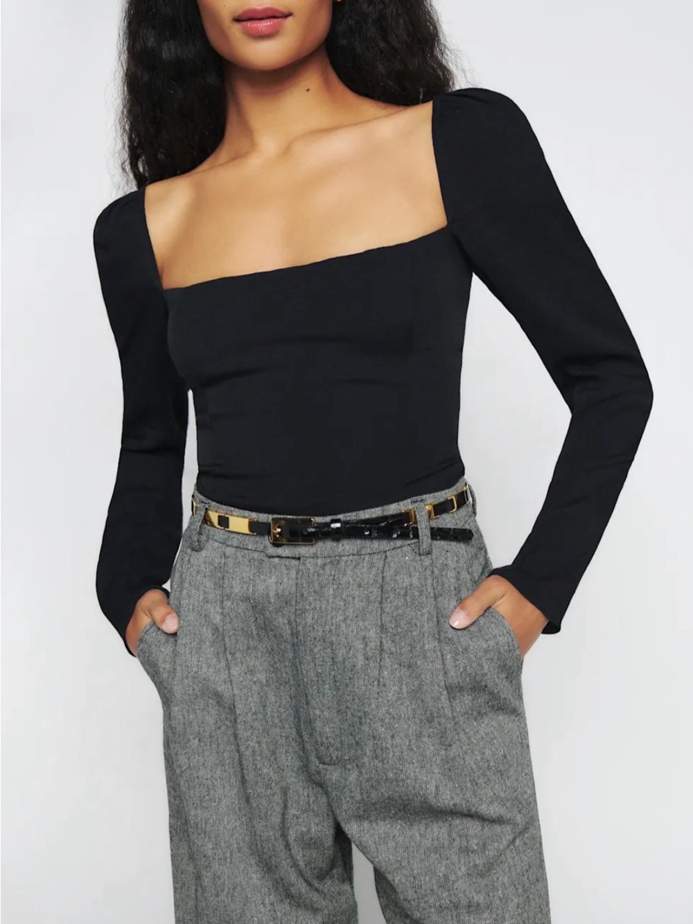 REFORMATION Demi square neck top - 6